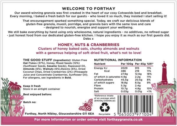 Honey, Nuts & Cranberries Granola - Image 2