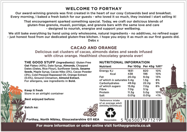 Cacao, Orange & Baobab Granola - Image 2