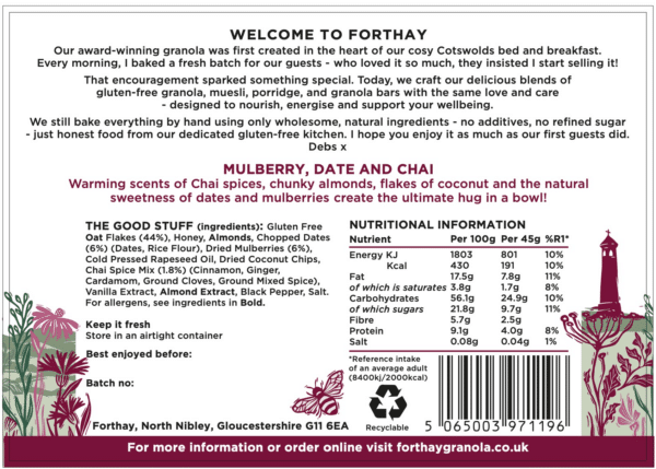 Mulberry Date & Chai Granola - Image 2