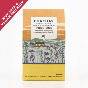 Spiced Pear, Apple & Blueberry Porridge